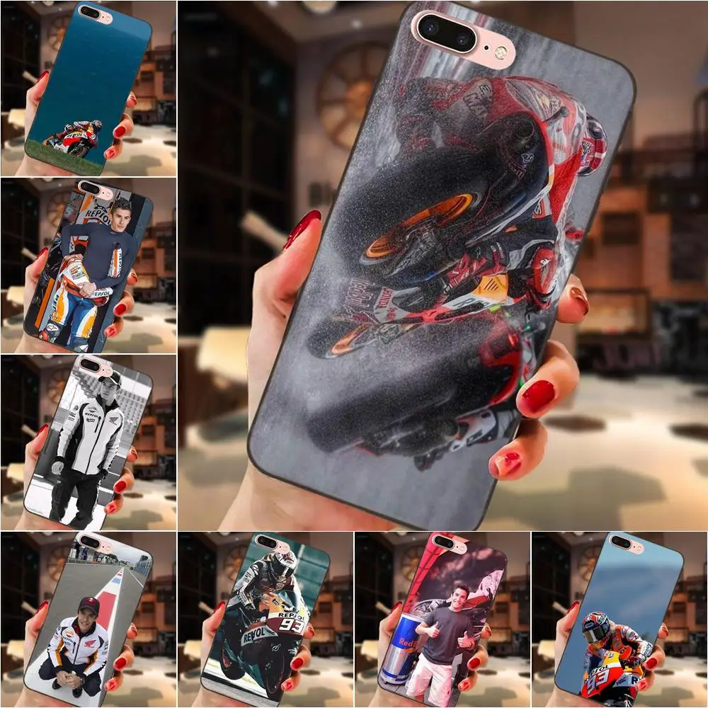 

Soft Silicone TPU Black Phone Cases For Xiaomi Redmi Note 2 3 4 4A 4X 5 5A 6 6A Plus Pro S2 Y2 Marc Marquez Moto Gp 93