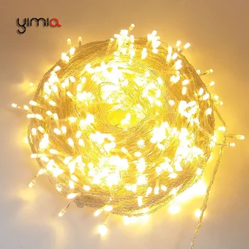 White/Warm white 30m 50m 100m LED String Fairy Lights Outdoor Christmas Holiday lights Garlands Wedding Party Garden Decorations led string lights 100m 800leds holiday light outdoor decor lamp for party wedding garden christmas fairy