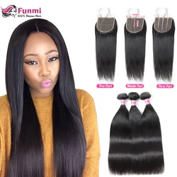 Funmi 5x5 Closure with Bundles Brazilian Straight Virgin Hair with Closure Unprocessed Virgin Human Hair Bundles with Closure Funmi 5x5 Closure with Bundles Brazilian Straight Virgin Hair with Closure Unprocessed Virgin Human Hair Bundles with Closure