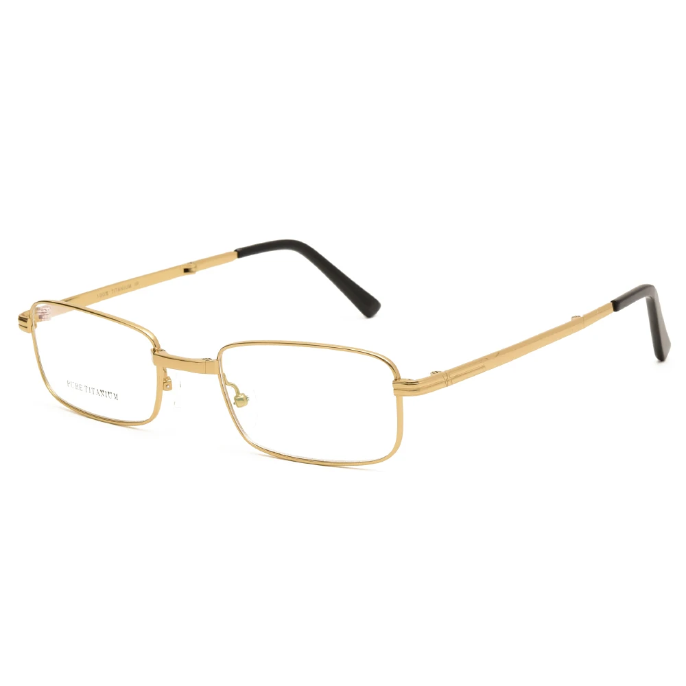 Складные чистые титановые очки для чтения, мужские очки с кристаллами, Золотые очки, оправы для мужчин