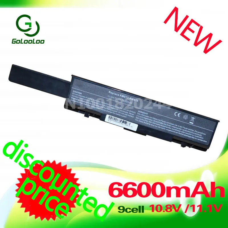 

Golooloo 6600MaH 11.1V Laptop Battery for Dell Insprion 1737 Studio 1735 1737 312-0708 312-0711 312-0712 KM973 KM974 KM978 MT335