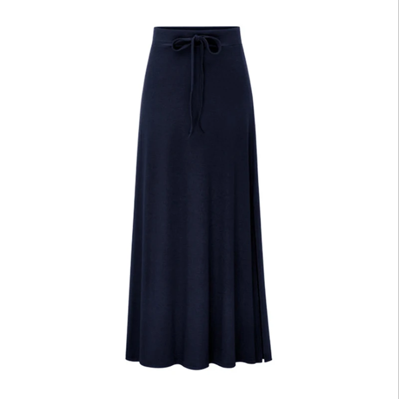 Bigsweety, Высококачественная Женская плиссированная длинная юбка, модная, с разрезом, с поясом, макси юбка, Осень-зима, высокая талия, винтажные, трапециевидные юбки