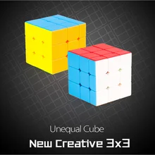 MoYu Mofangjiaoshi неравные 3x3x3 куб Magic Cube Головоломки Stickerless 3x3 Скорость кубики Форма твист Развивающие детские игрушки игры