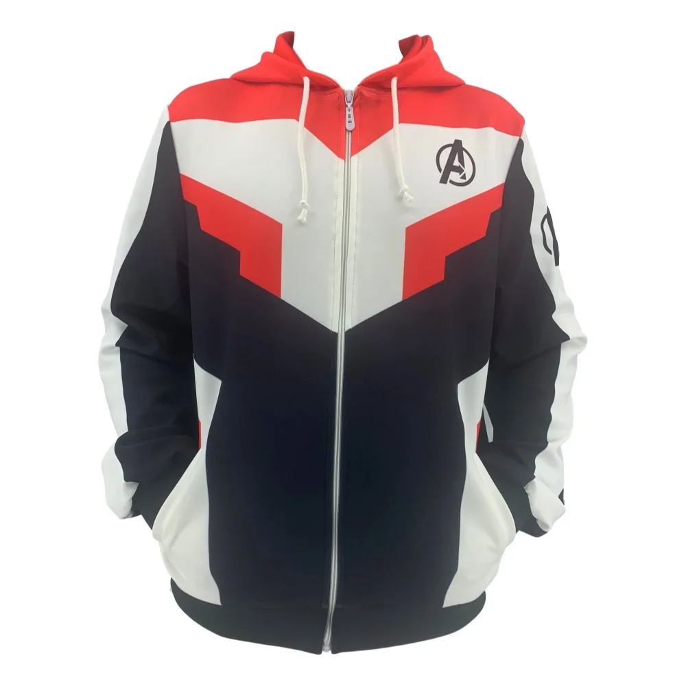 Avengers Endgame Quantum Realm zipper Sweatshirt Jacket Advanced Tech Men Hoodie Cosplay superhero Costumes Iron Man Hoodies