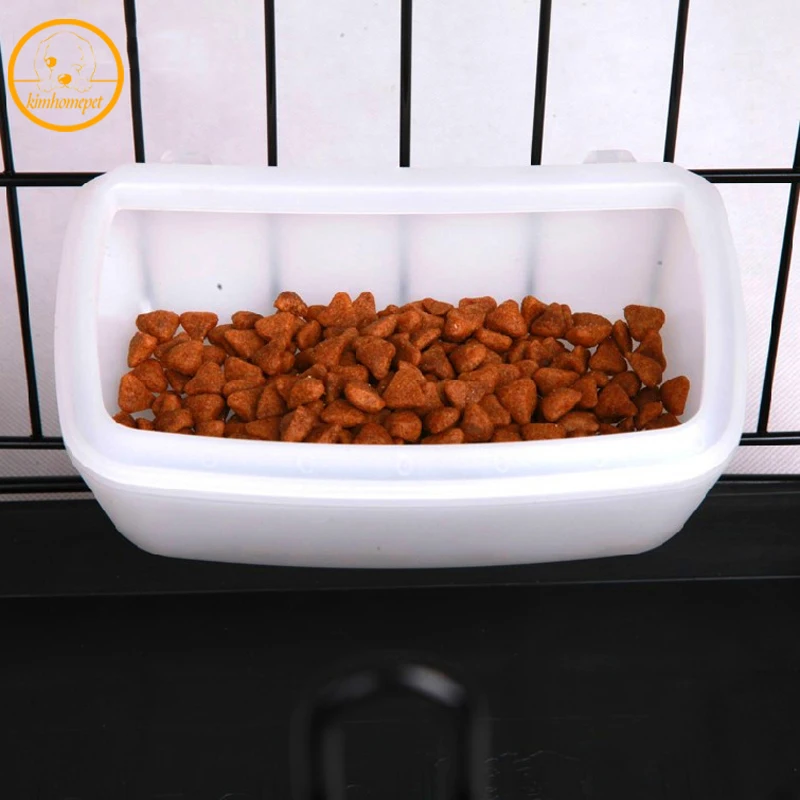 

Pet Cat Dog Hanging Plastic Bowl Empty Boxes Pet Cages Fence Special Food Bowl Pet Practical Aviation Bowl Pet Supplies MPB12