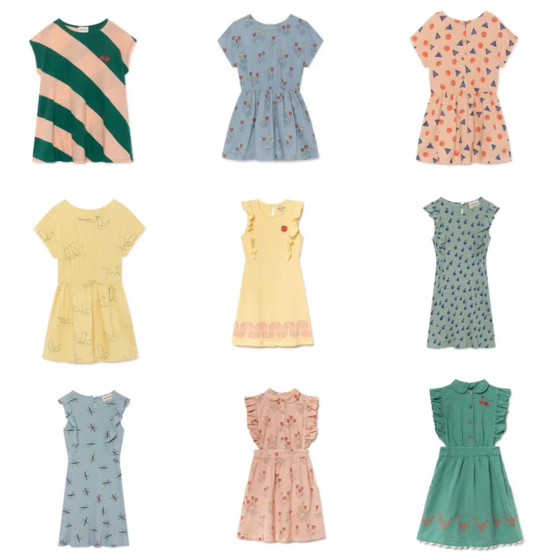 

Pre-sale BOBO 2019 NEW BOBO dress for kids girls summer knee-length dress