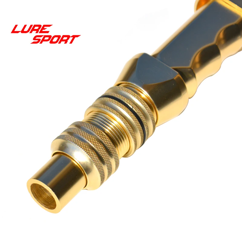 LURESPORT сверхмощный Троллинг с алюминиевой ручкой в форме пальца шарнир встык