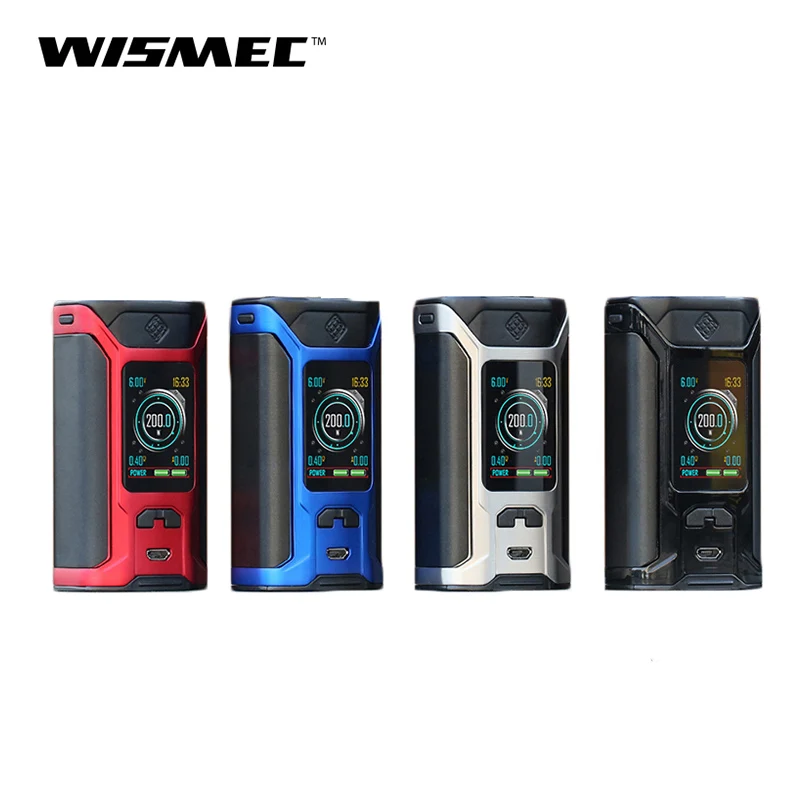 

Wismec Sinuous Ravage230 200WBox Mod vape Support Gnome Evo Atomizer Tank RTA RDA RDTA