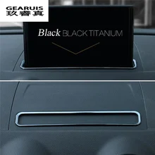 For AUDI A3 8V 2013 2017 Car Chrome Trim Styling Navigation Decorative Frame Strip Cover Sequins