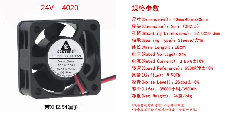 DC 12V 4cm cm 4020 Inverter Power Supply Accessories Brushless Cooling Fan | Компьютеры и офис