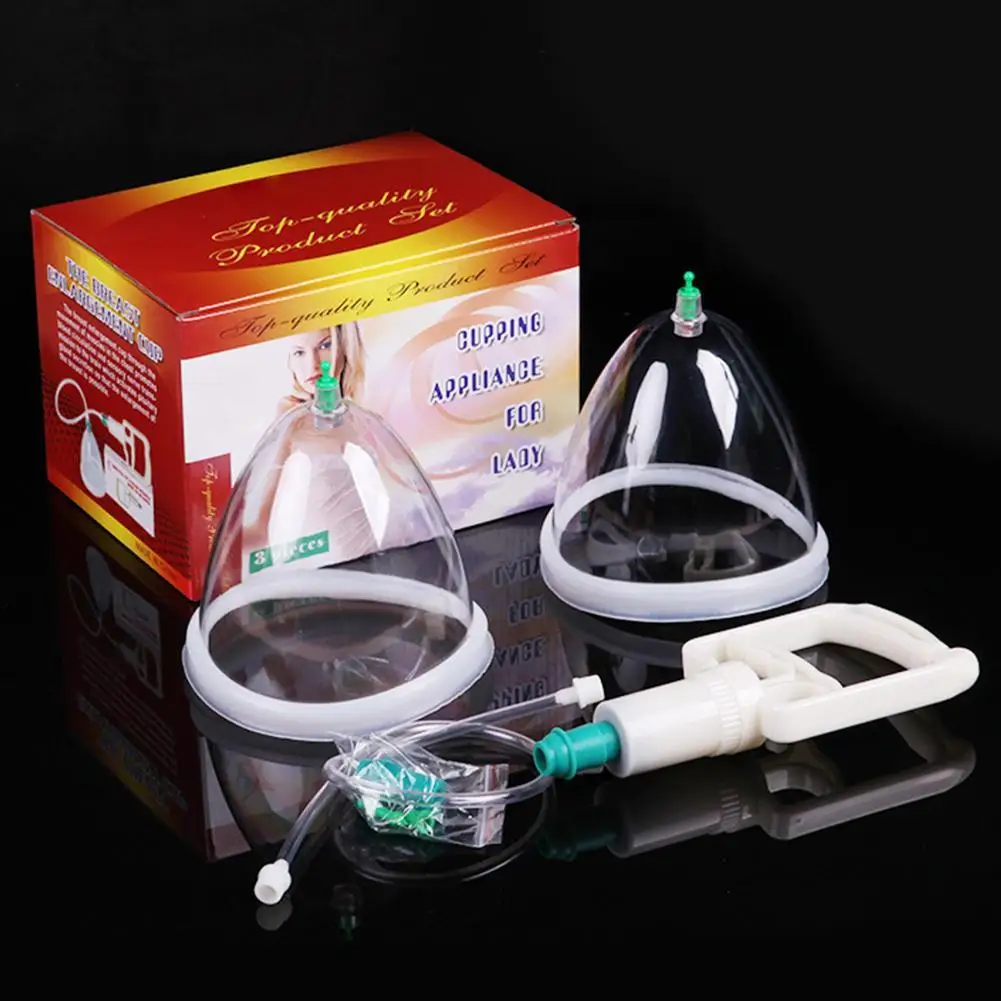 Vacuum Suction Cupping Cup Set Breast & Buttocks Enhancement Pump Lifting Suction Therapy Device Women Health Care Massager Tool