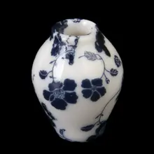 MACH 1/12 кукольный домик миниатюры керамика фарфоровая ваза голубая лоза-7 шт