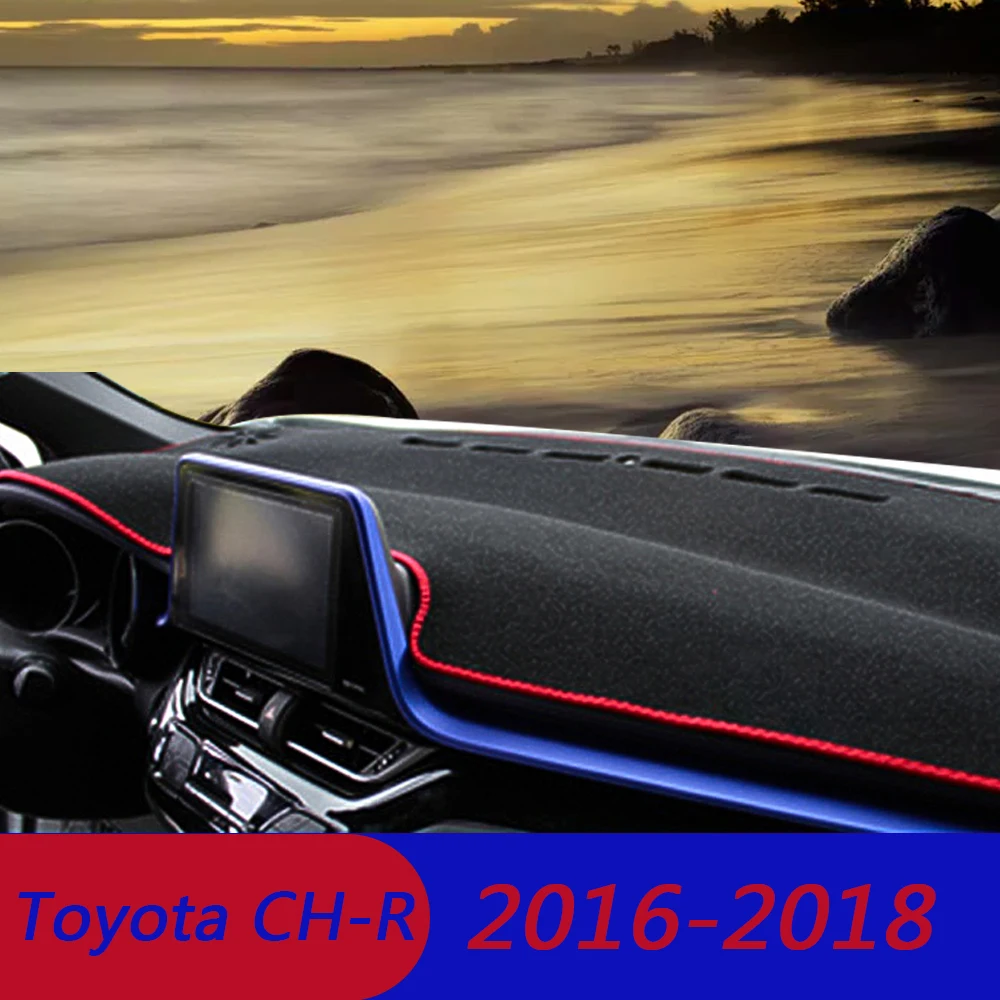 

Car LHD Dashmat For Toyota C-HR CHR 2016 2017 2018 Dashboard Cover Protector Mat Sun Shade Cushion Pad