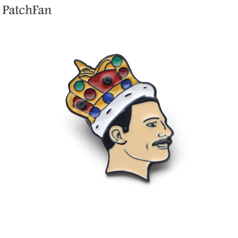 Patchfan Freddie Mercury цинковый сплав галстук булавки значки para рубашка сумка Одежда Кепка рюкзак броши значки медали украшения A1612