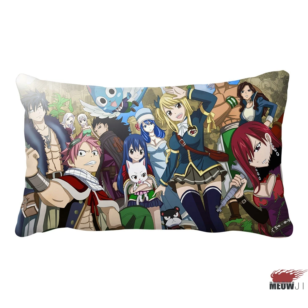 Fairy Tail multi Размеры прямоугольник Пледы Наволочки - Цвет: I