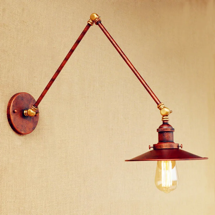 

30cm Adjustable Swing Long Arm Wall Light Fixtures Loft Industrial Vintage Wall Lamp LED Edison Wall Sconces Appliques Murales