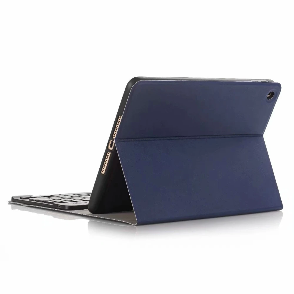С карандашом слот Обложка Съемная Bluetooth клавиатура Folio Stand кожаный чехол для Apple Ipad Air 1 2/Pro 9,7