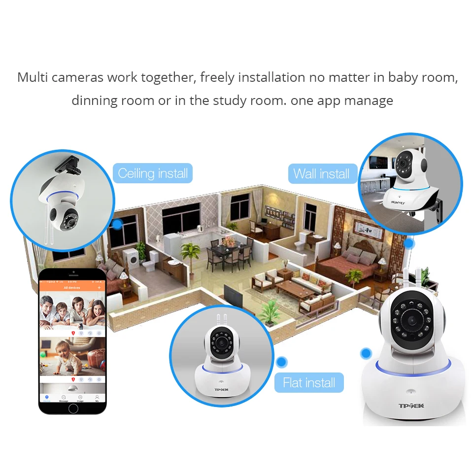 Беспроводная ip-камера, Wi-Fi, ночное видение, Wi-Fi камера, IP Сетевая камера, CCTV, wifi, P2P, безопасность, домашняя камера наблюдения, детский монитор