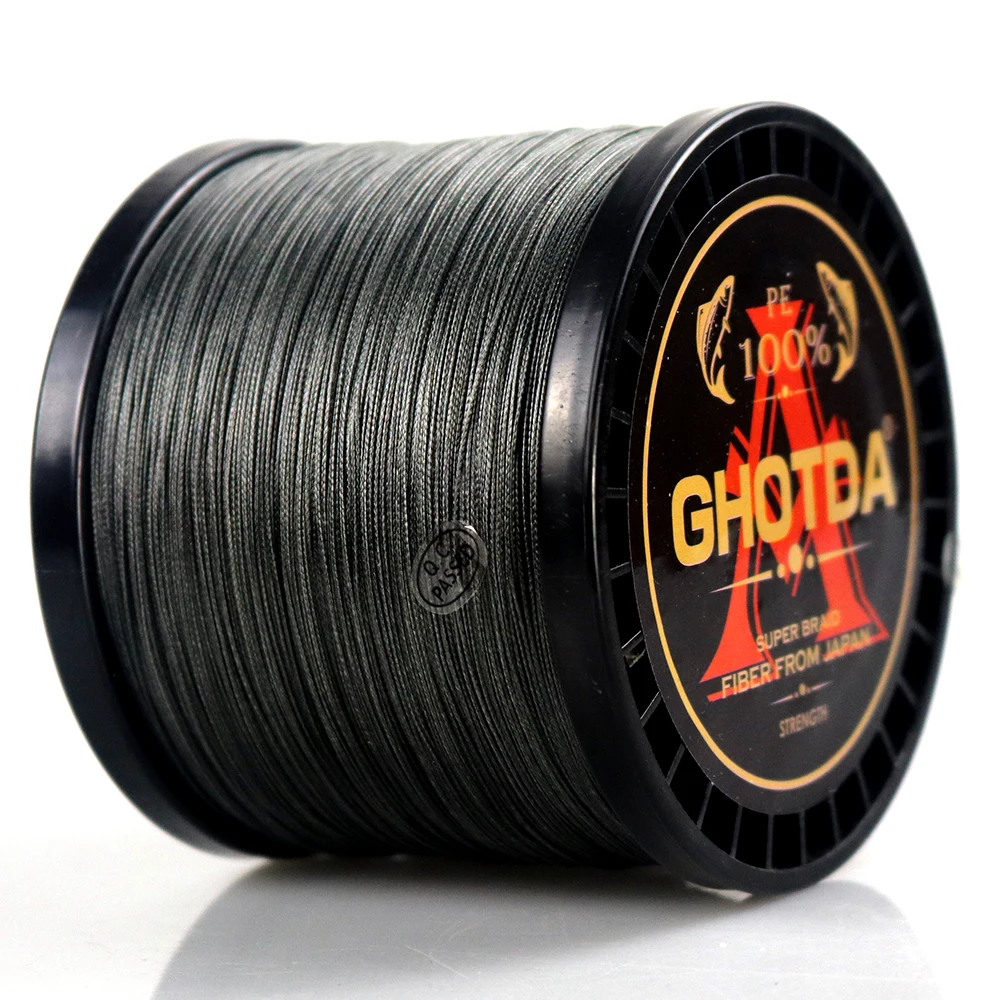 GHOTDA 8 Strands 1000M 500M 300M PE Braided Fishing Line tresse peche Saltwater Fishing Weave Superior Extreme Super Strong