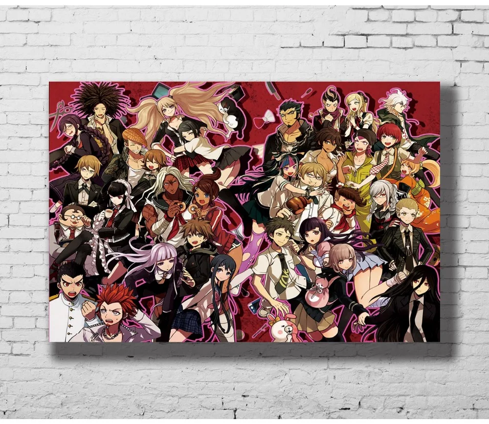 

Danganronpa Anime Manga Fabric Wall Sticker Home Decoration Silk Art Poster