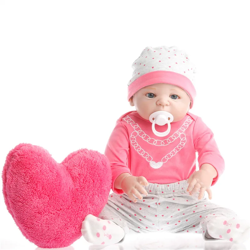

22inch 57cm Silicone baby reborn dolls, lifelike doll reborn babies toys for girl princess gift brinquedos Children's toys