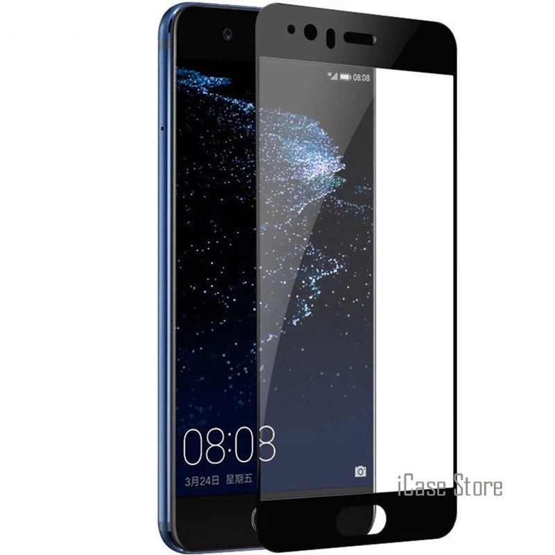 For Huawei p10 Plus glass tempered lite screen protector film Full cover black | Мобильные телефоны и аксессуары