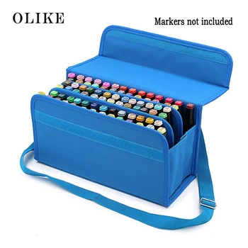 

OLIKE Marker 80 Holders Organizer Case Storage for Primascolor Copic Marker So on Fits from 15mm to 22mm Diameter