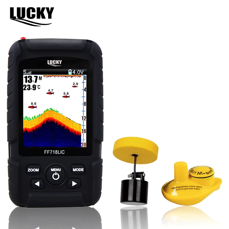 100 Original Lucky FF718LiC Wireless Portable Fish Finder 45M/147Feet