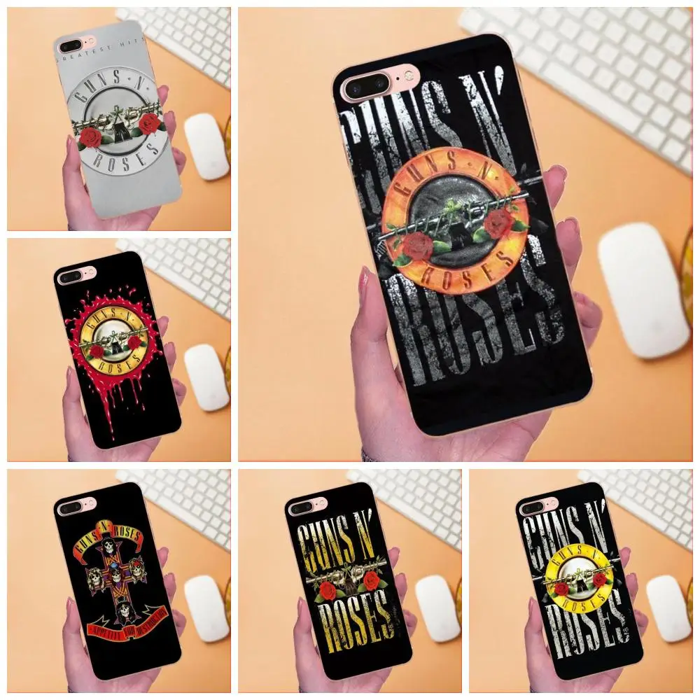 

Guns N Roses For Galaxy A3 A5 A7 On5 On7 2015 2016 2017 Grand Alpha G850 Core2 Prime S2 I9082 Soft TPU New Arrival