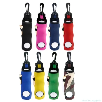 

New New Neoprene Golf Ball Bag Holder Carrying Storage Swivel Belt Clip Waist Pouch Gift Hot Sale Drop Ship