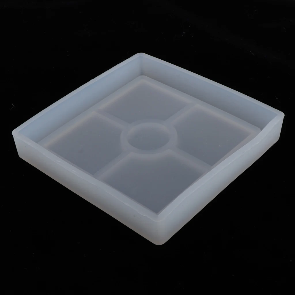 DIY Round Square Hexagon Mold, Coaster Silicone Mold, Molds for Casting with Resin, Concrete, Cement and Polymer Clay