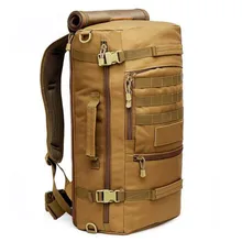 Populares ejército mochila de viaje 60L mochila de alta calidad mochila portátil de nylon impermeable de múltiples funciones de gran capacidad bolsas de viaje