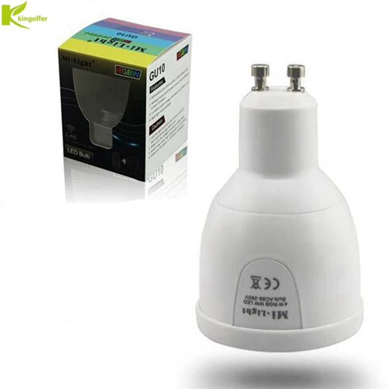 

Kingoffer Original Mi Light 2.4G 85-265V GU10 5W Wifi RGBW RGBWW LED Bulb Lamp Wireless Brightness Dimmable Spotlight Lighting
