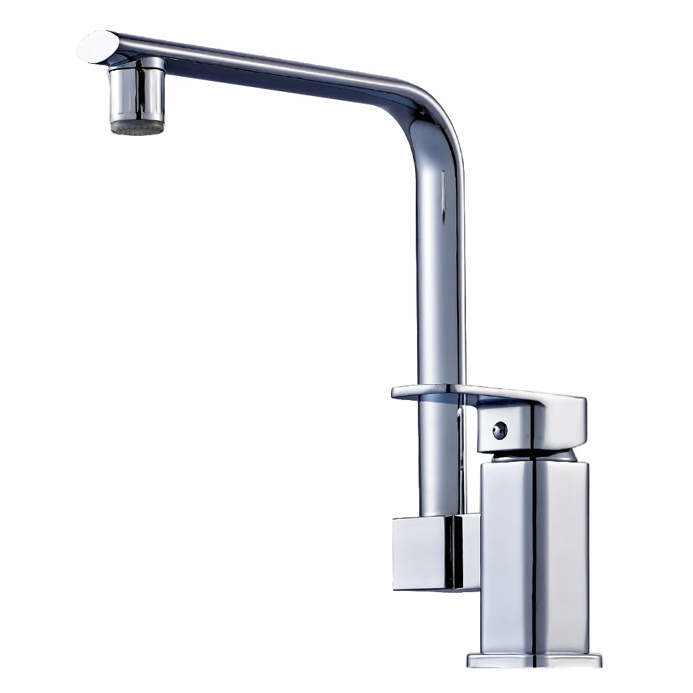 

RGB LED Temperature Control Chrome Mixer Tap Single Lever Kitchen Sink Faucet