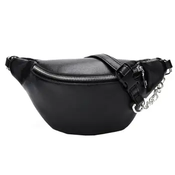 

Waist Bag Belt Bag Fanny Pack For Women Shouler Bag Money Belt Chain Leather Waist Pouch Purses Female