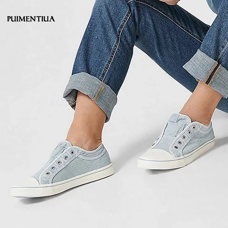 

Women Casual Vulcanize Flat Shoes Sneakers Girls Low-cut Trainers