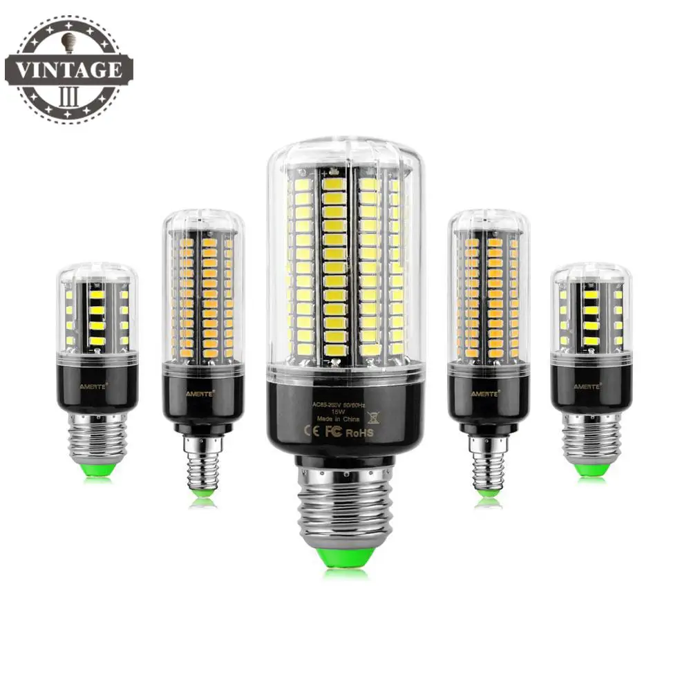 

3.5W 5W 7W 8W 12W 15W E27 E14 85V-265V No Flicker Constant Current 1Pcs 5736 SMD More Bright 5730 5733 LED Corn lamp Bulb light