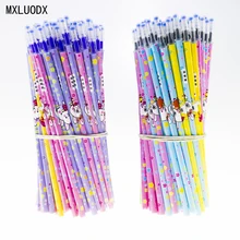 5 шт/лот легко стираемый гель Сменные стержни для ручек 0,5 мм черные и синие чернила Kawai шаблон канцелярские принадлежности для офиса 13 см длина