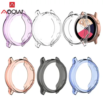 

Ultra-Thin Clear TPU Protective Case for Samsung Galaxy Watch Active SM-R500 Soft Protector Cover Shell Full Protection Frame