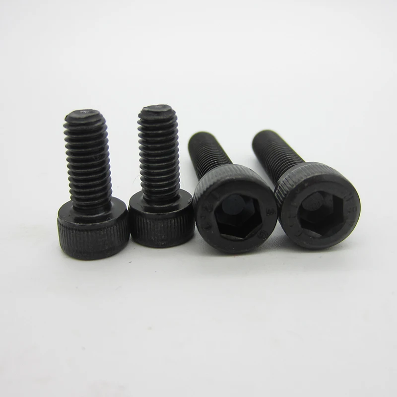 10/50 pezzi M2 M2.5 M3 M4 M5 M6 M8 nero grado 10.9 acciaio