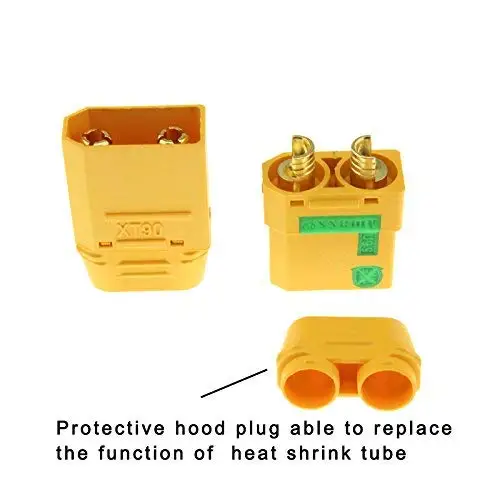 5 Pair Amass XT90S XT90-S XT90 Connector Anti-Spark Male Female Connector for Battery ESC and Charger Lead