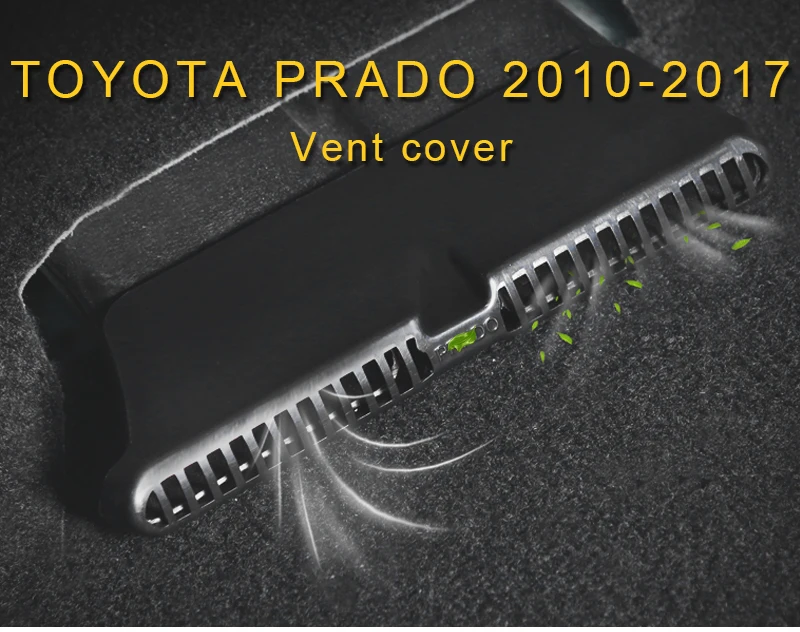 Carманго для Toyota Prado 2010-2019 сиденье для стайлинга автомобиля A/C Vent Outlet панель Крышка обрезная рамка аксессуары для интерьера