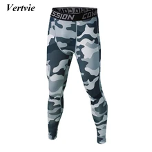 Vertvie спортивные Леггинсы для мужчин эластичные с принтом баскетбольные компрессионные колготки быстросохнущие спортивные штаны для бега