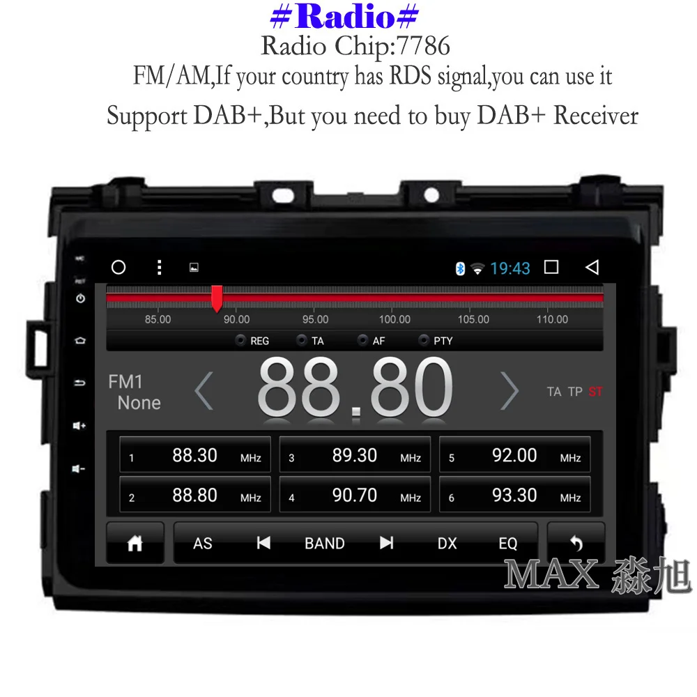 Top MAX IPS 2.5D 2G 32G Android 8.1.0 Car DVD Player for Toyota Previa/Estima/Tarago/Canarado 2006-2012 Car Radio RDS GPS Free Map 3