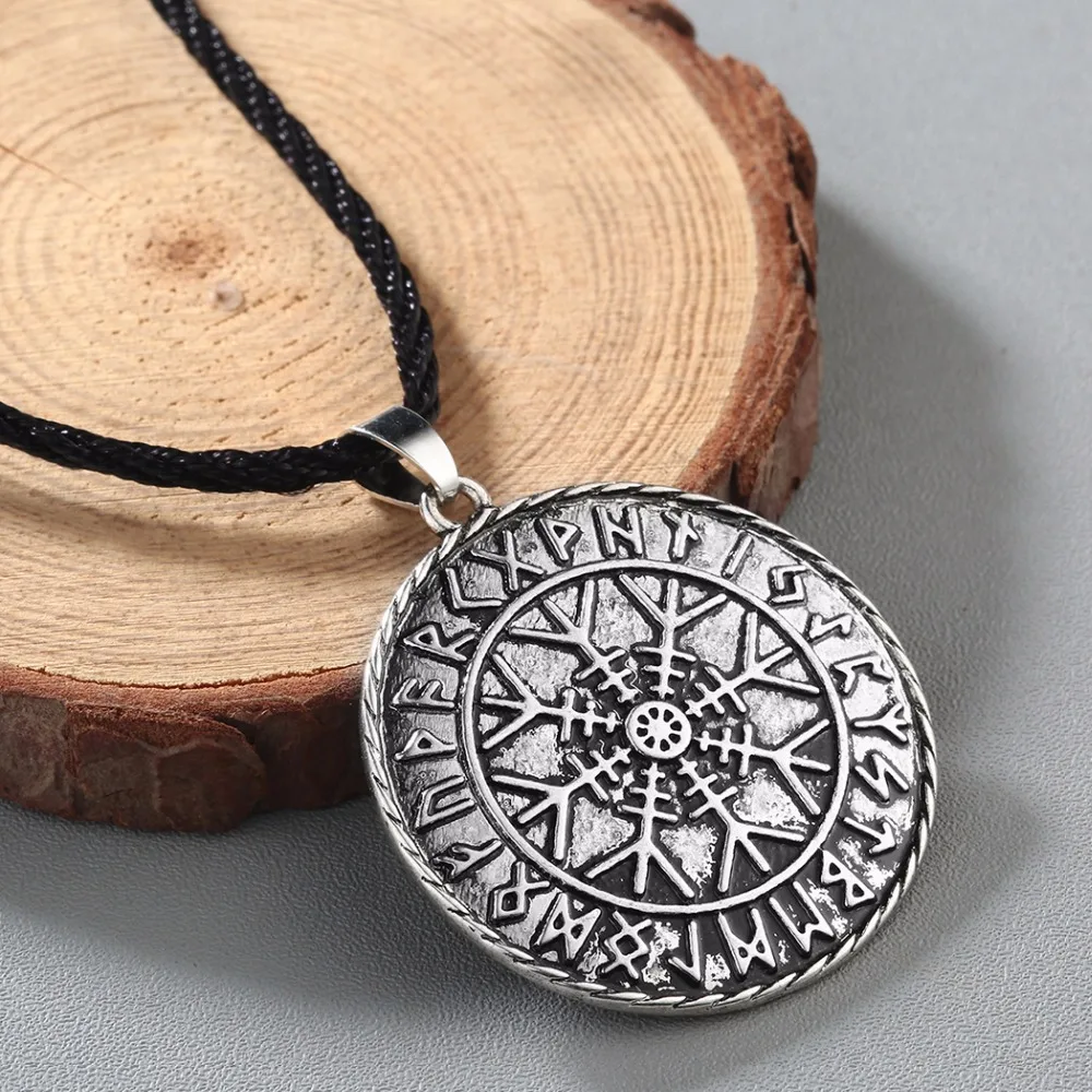 QIMING فايكنغ قلادة W العتيقة الفضة Vegvisir قلادة نورس قلادة رونيك قلادة فايكنغ البوصلة قلادة الرجال المجوهرات QIMING فايكنغ قلادة W العتيقة الفضة Vegvisir قلادة نورس قلادة رونيك قلادة فايكنغ البوصلة قلادة الرجال المجوهرات