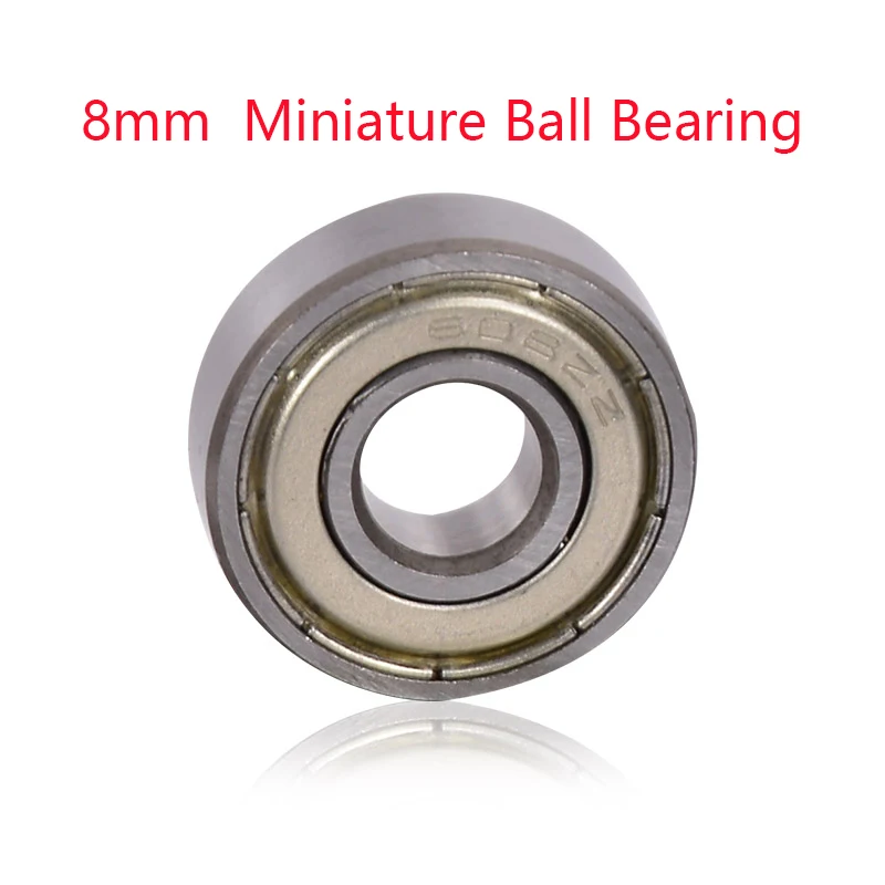 

1pc High Speed Inner Diameter 8MM Miniature Ball Bearing Mini Roller Bearings Shielded Bearing Steel For Toy Model/Machine