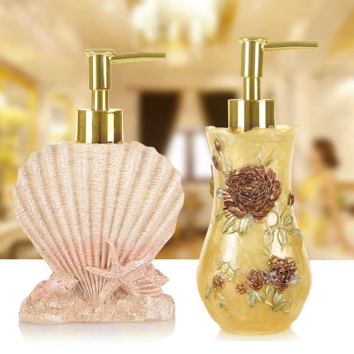 

1piece 13styles Resin Liquid Soap Bottle Creative Emulsion Lotion Bottle Bathroom Accessories Set Home Decoration wedding Gift