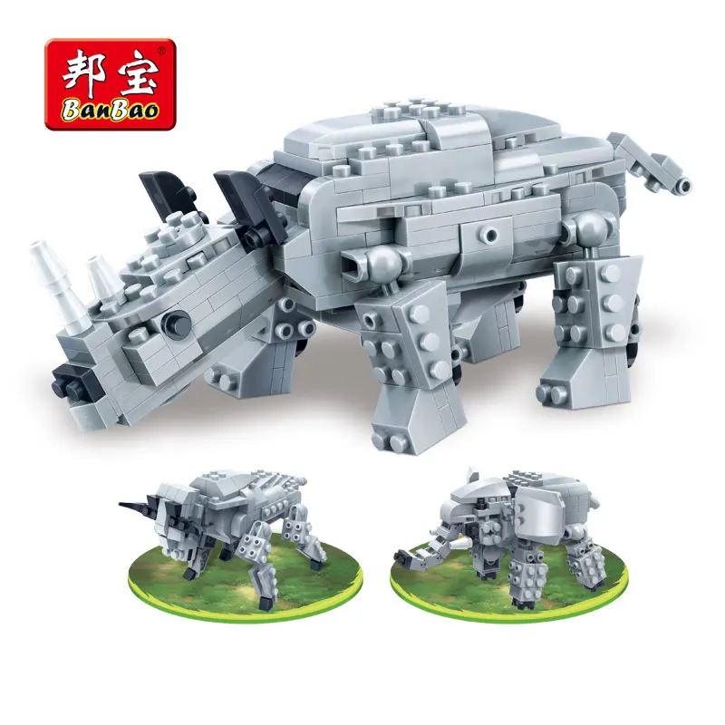 Buy BanBao 3 in 1 Building Blocks Rhinoceros Cow