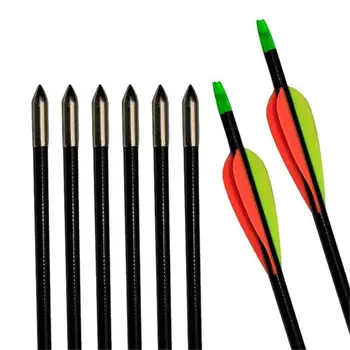 

Wholesale Archery Fiberglass Arrow 31Inch Glass Fiber Material Shaft Fixed Arrowhead for Archery Tournament