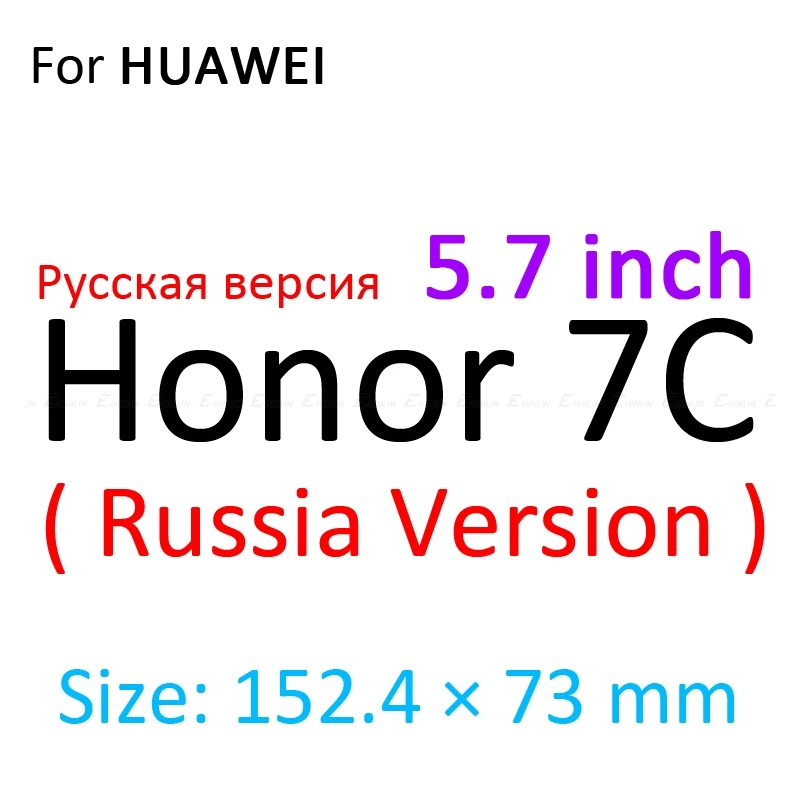 Мягкая 3D защитная задняя пленка из углеродного волокна для HuaWei Honor 8C 7C 7A Pro 6C 6X 5C 5, защита заднего экрана, не закаленное стекло - Цвет: For Honor7C 5.7inch
